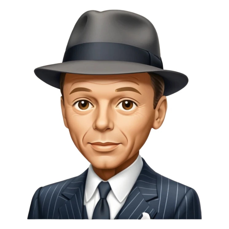 frank sinatatra pinstripe gangster sticker