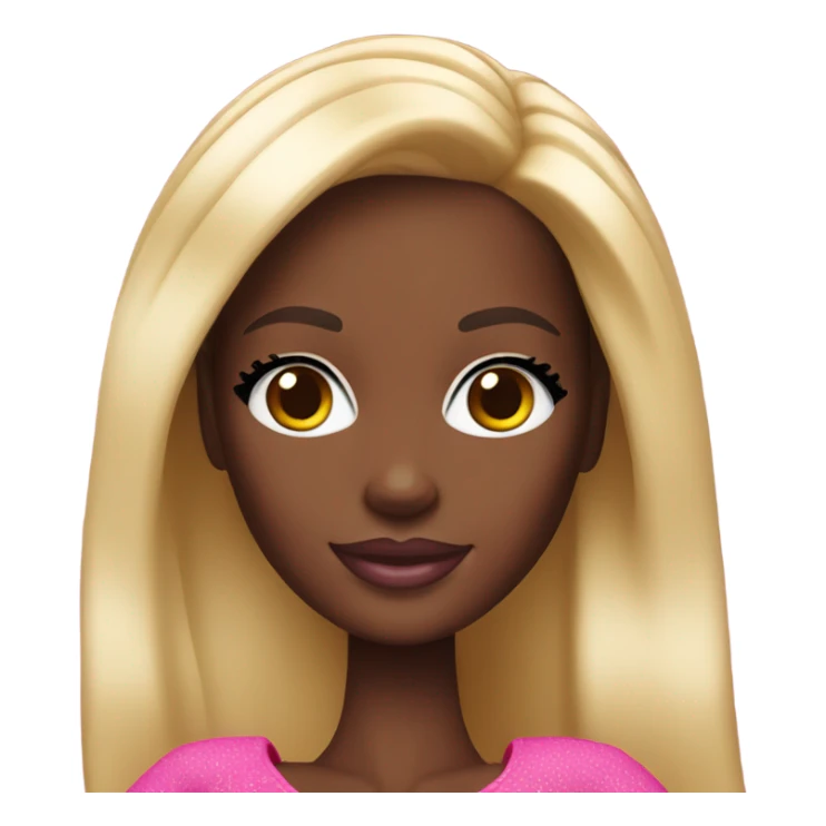 Barbie with dark skin sticker