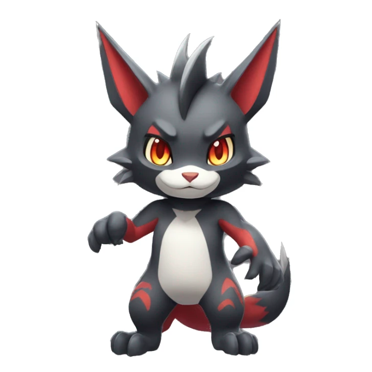  Kawaii Edgy Cool Beautiful Guilmon-Torracat-Zoroark full body sticker