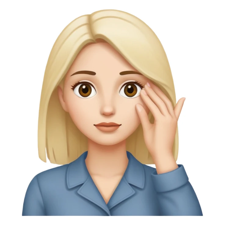 woman with hand above eyes looking for something in the distance sticker