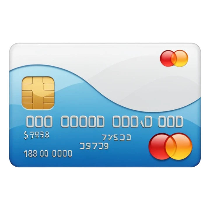 Cartão de crédito branco sticker