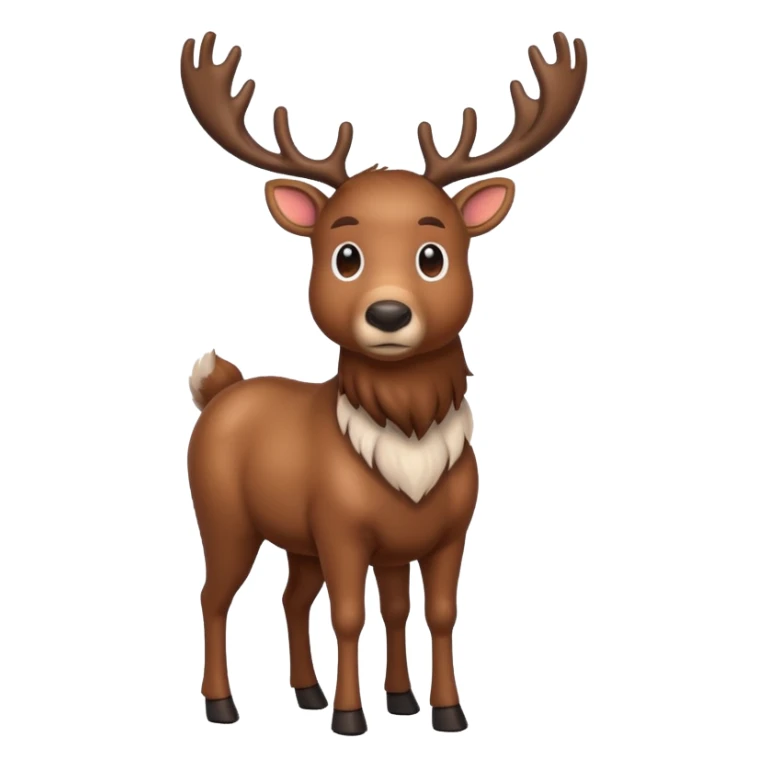 realistic reindeer sticker