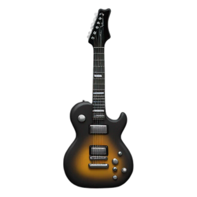 bear heavy metal black guitar sticker