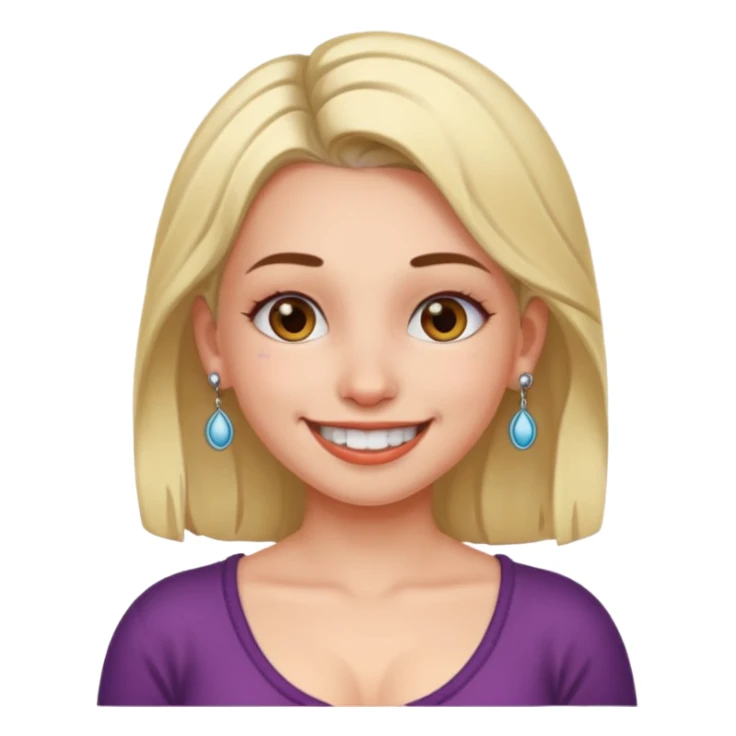 Girl with nipple piercing on boobs sticker