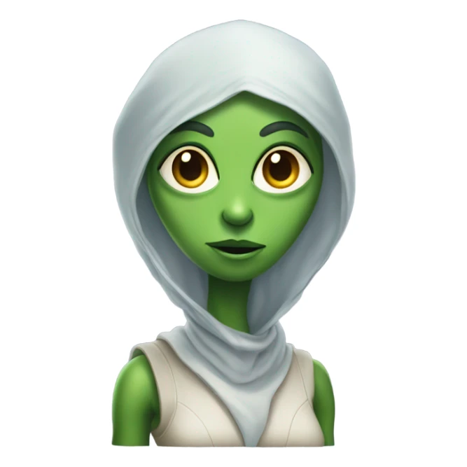 Alien reptilian woman, working sticker