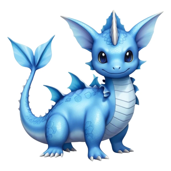 Edgy cool Lapras-Vaporeon-creature-hybrid full body  sticker