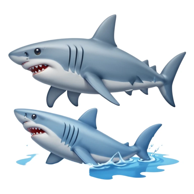shark with legs in the sea with a blue shoe  sticker