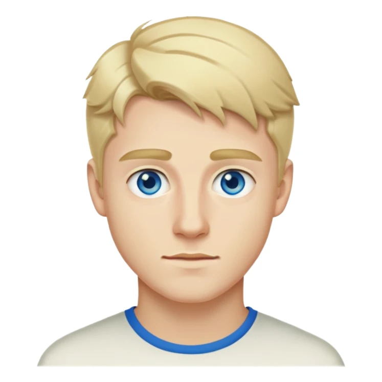 Irish 20 year old man blonde hair blue eyes  sticker