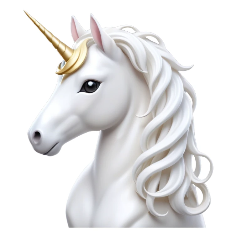 cinematic-beautiful-white-unicorn-emoji,-poised-and-regal,-with-a-slender,-ethereal-form-draped-in-a-pristine-white-color,-a-flowing-mane-and-tail,-and-a-white,-spiraled-horn-that-radiates-pure-light,-simplified-yet-sharp-and-majestic,  sticker