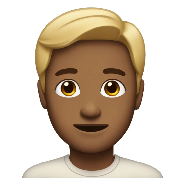 I need one with just the face and the skin tone a little lighter sticker