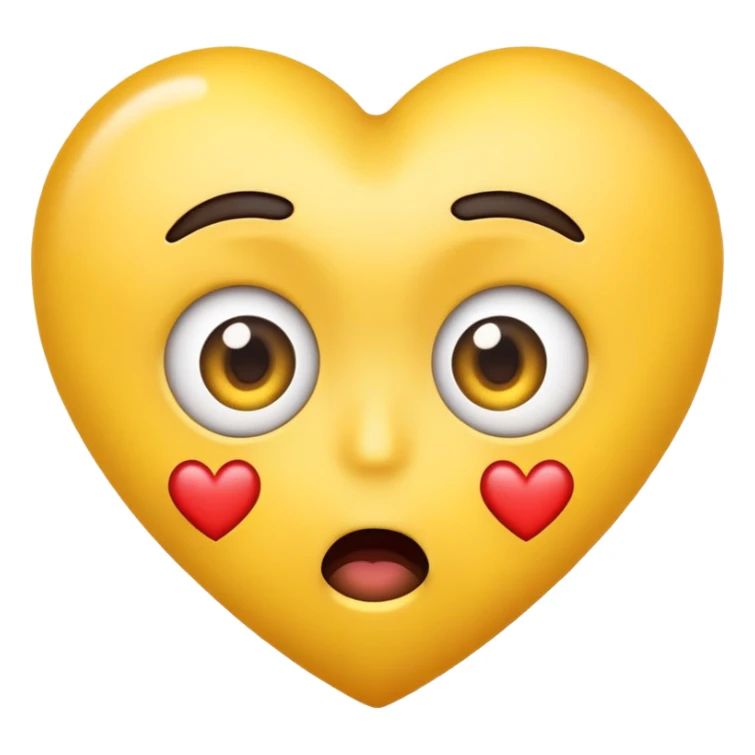 emoji shocked with heart eyes sticker