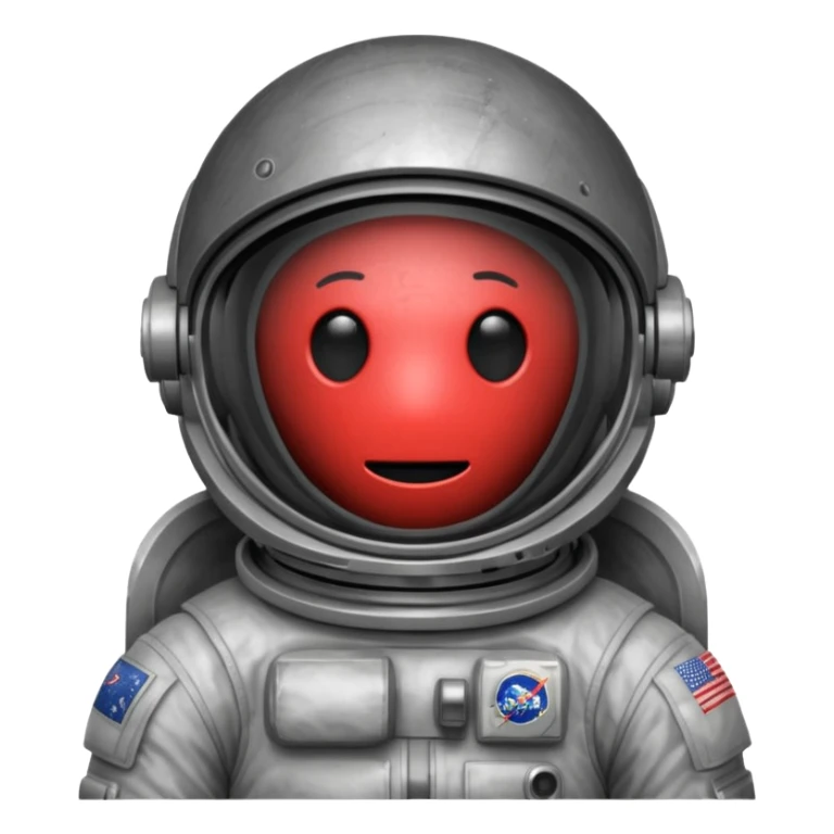 dark grey astronaut helmet, obscured face  sticker