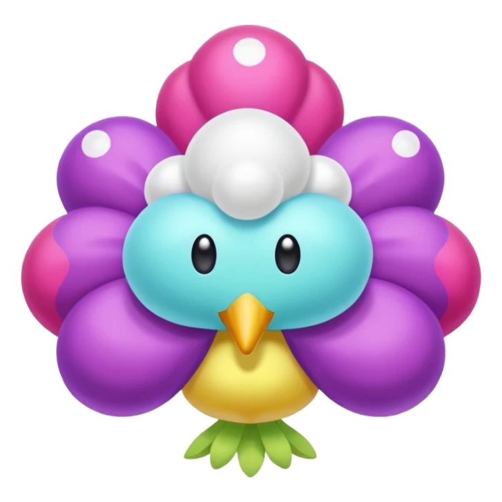 Drifloon-Vileplume-Steenee-fusion sticker