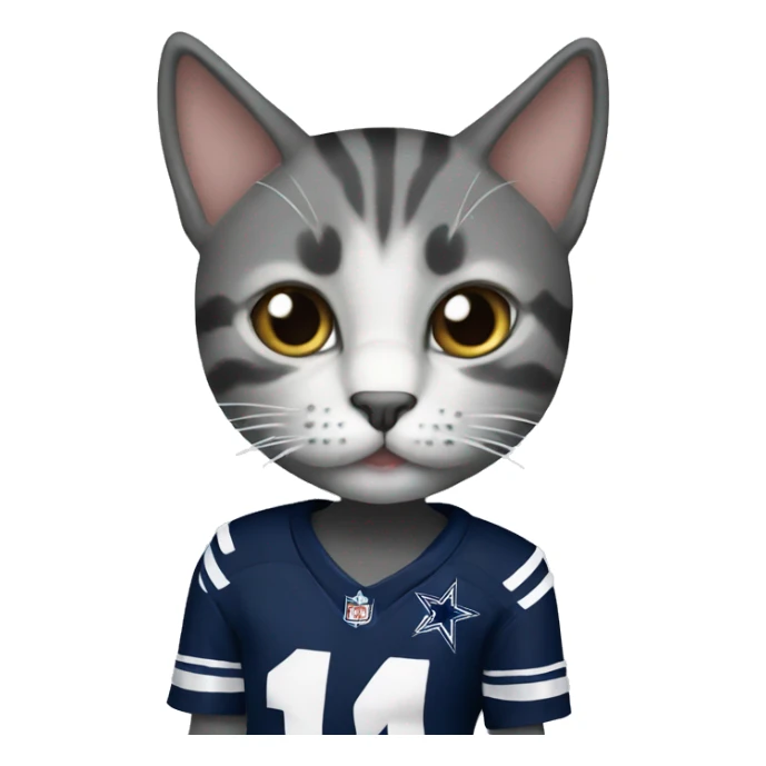 Dallas cowboys cat sticker