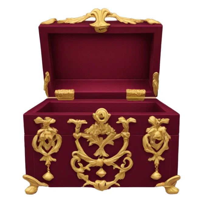 Regency jewelry box maroon color  sticker