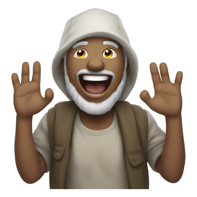 happy homeless white people sticker