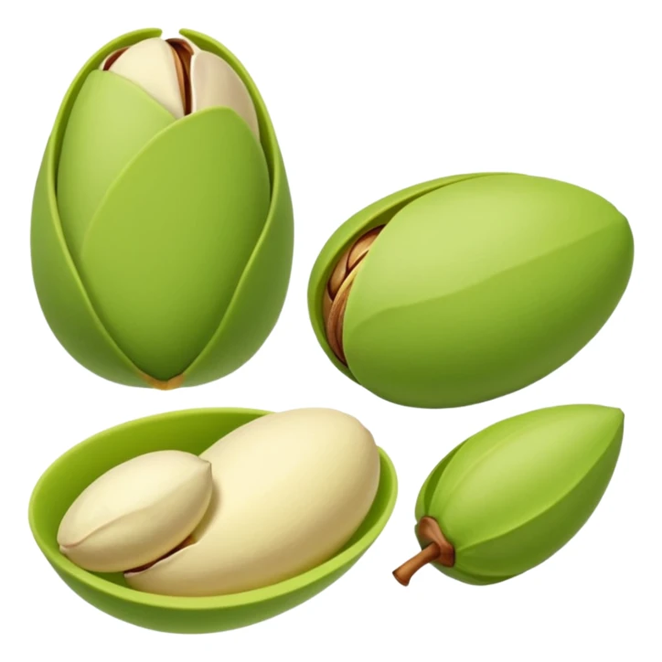 Green pistachio color skin care products sticker