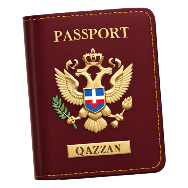 Russian and Qazaqstan pasport sticker