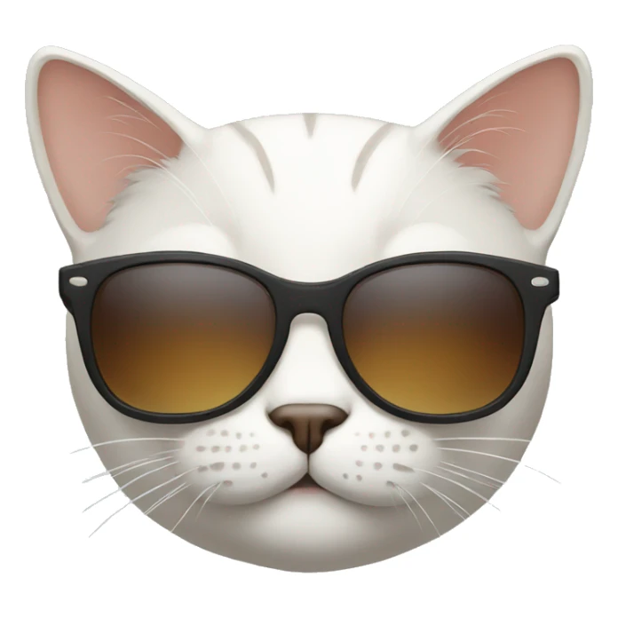 Cat with sunglasses sticker