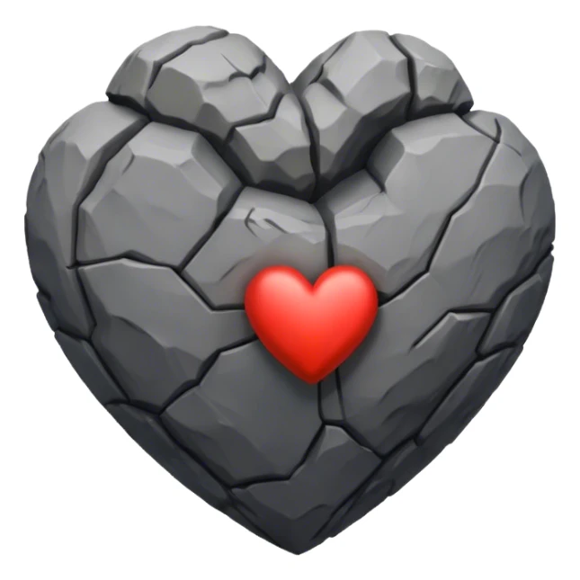 Heart of rock sticker