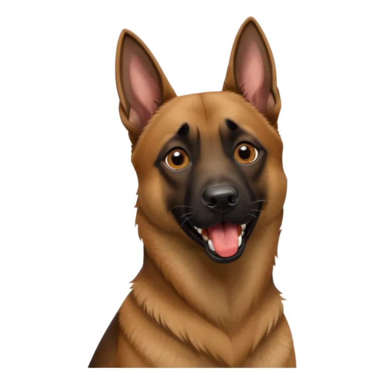 Belgian malinois dog barking sticker