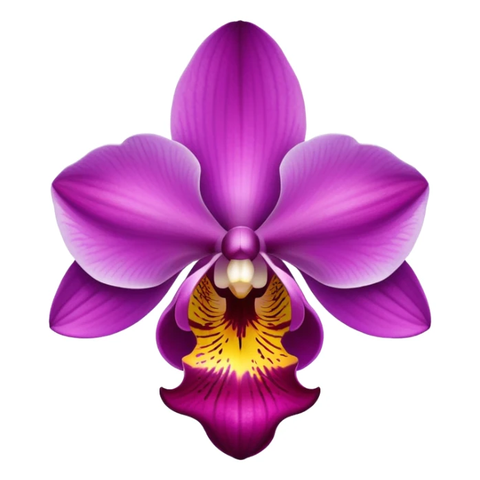 Classic orchid flower with vibrant petals and distinctive shape sticker