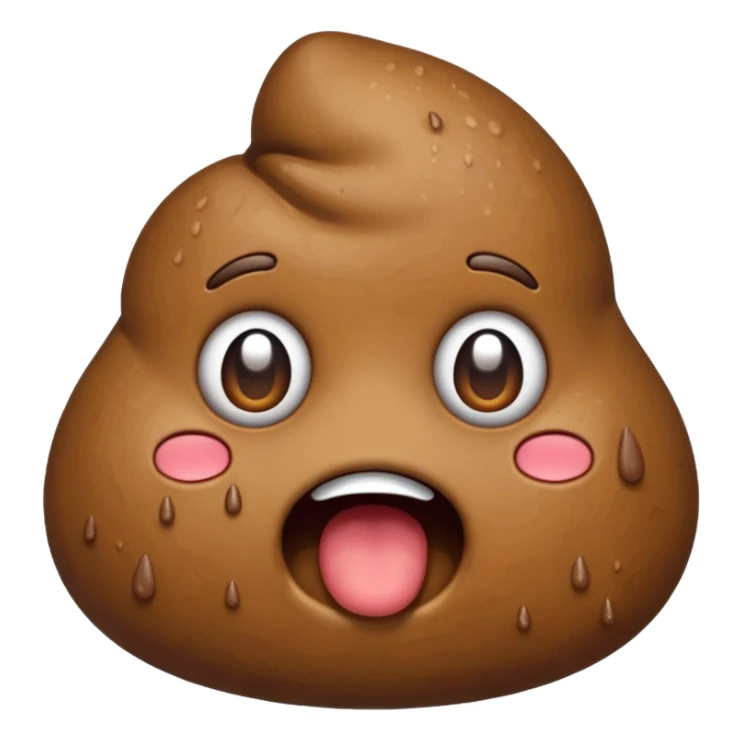 Poop emoji that’s crying  sticker