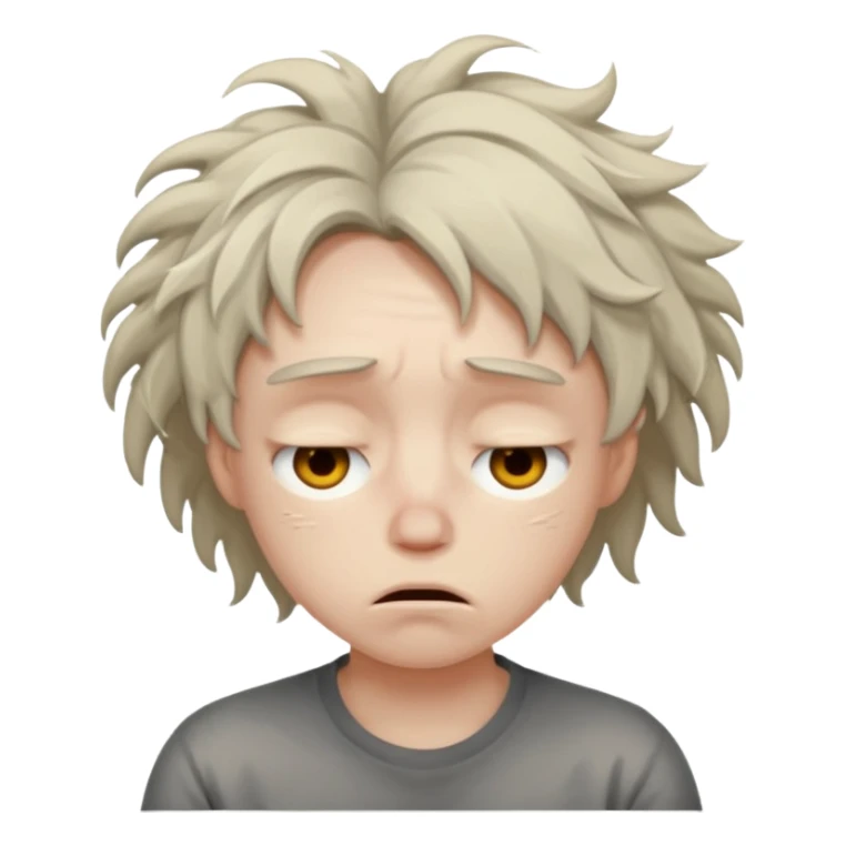 Dull and sleepy Slept for so long to numb feelings sticker