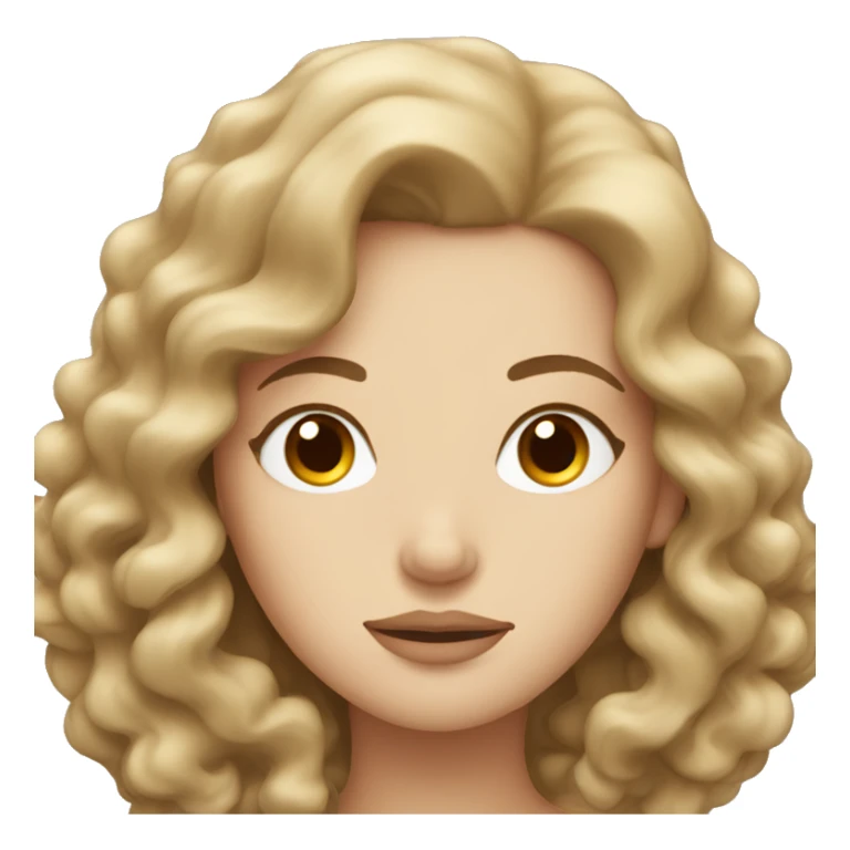 A white lady sleeping with long lashes and wavy brown hair sticker