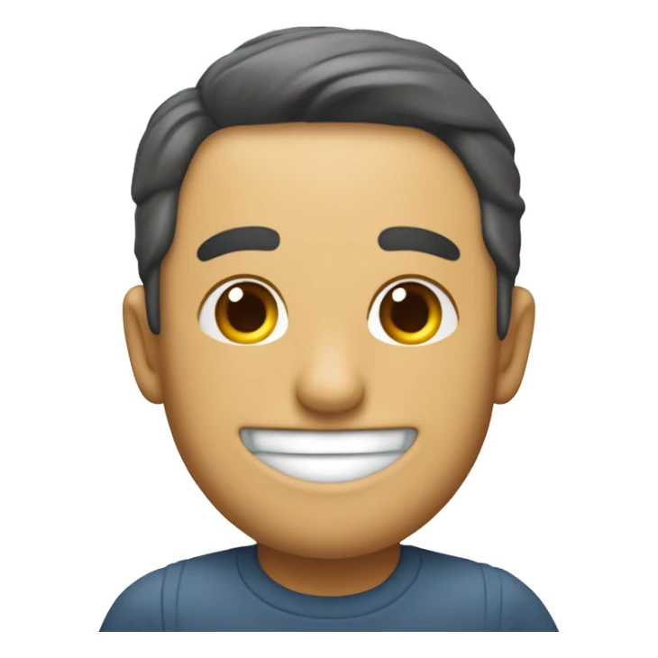 un señor calvo y sonriente haciendo la señal de ok, y con un letrero que diga "buen día" sticker