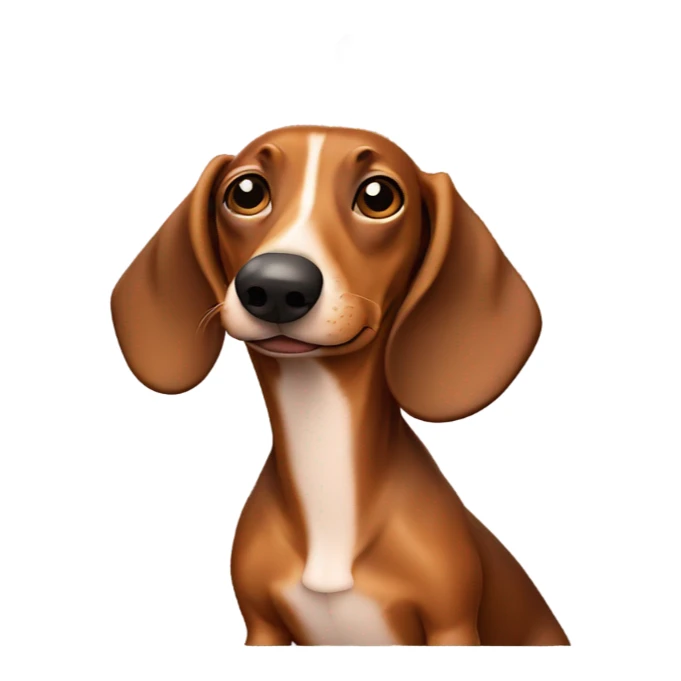 Weiner dog smoking cigarette sticker