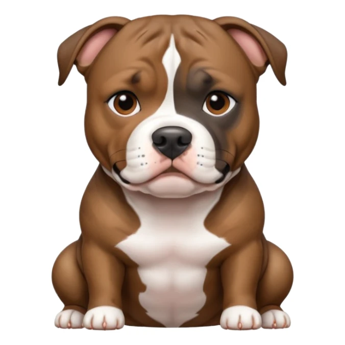 brindle staffordshire bull terrier sticker