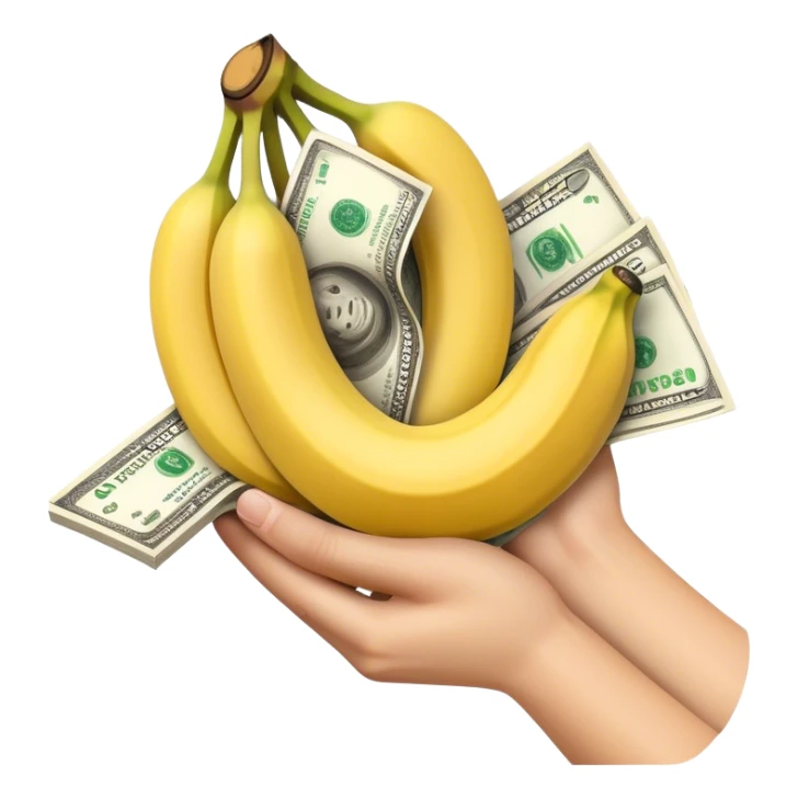 Money eat banana  sticker