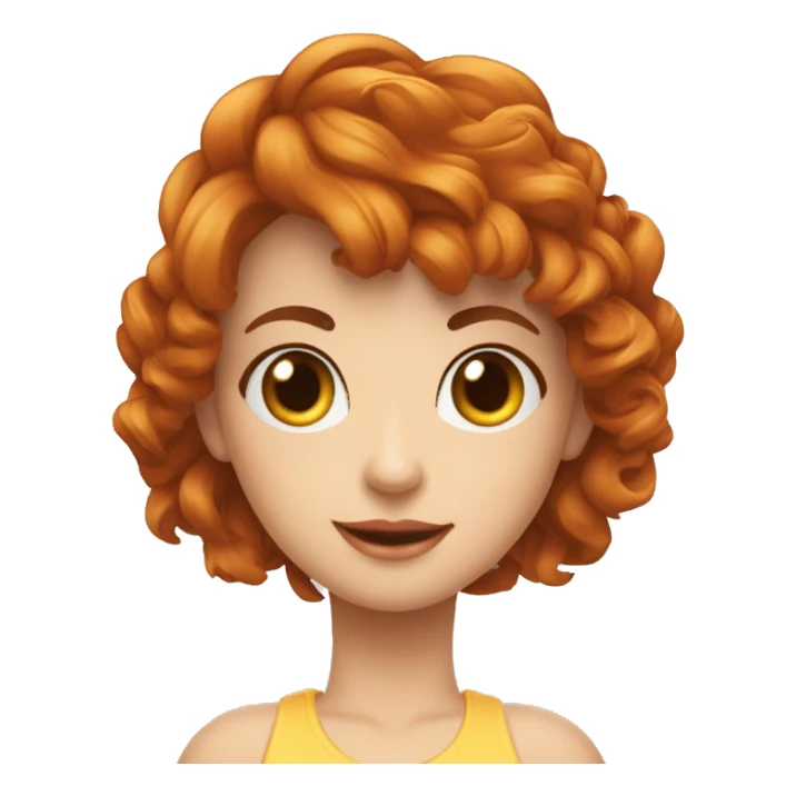 Uma menina branca e ruiva com brinco de câmera fotográfica  sticker