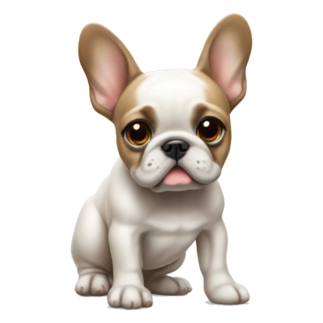 French bulldog puppy pooping sticker