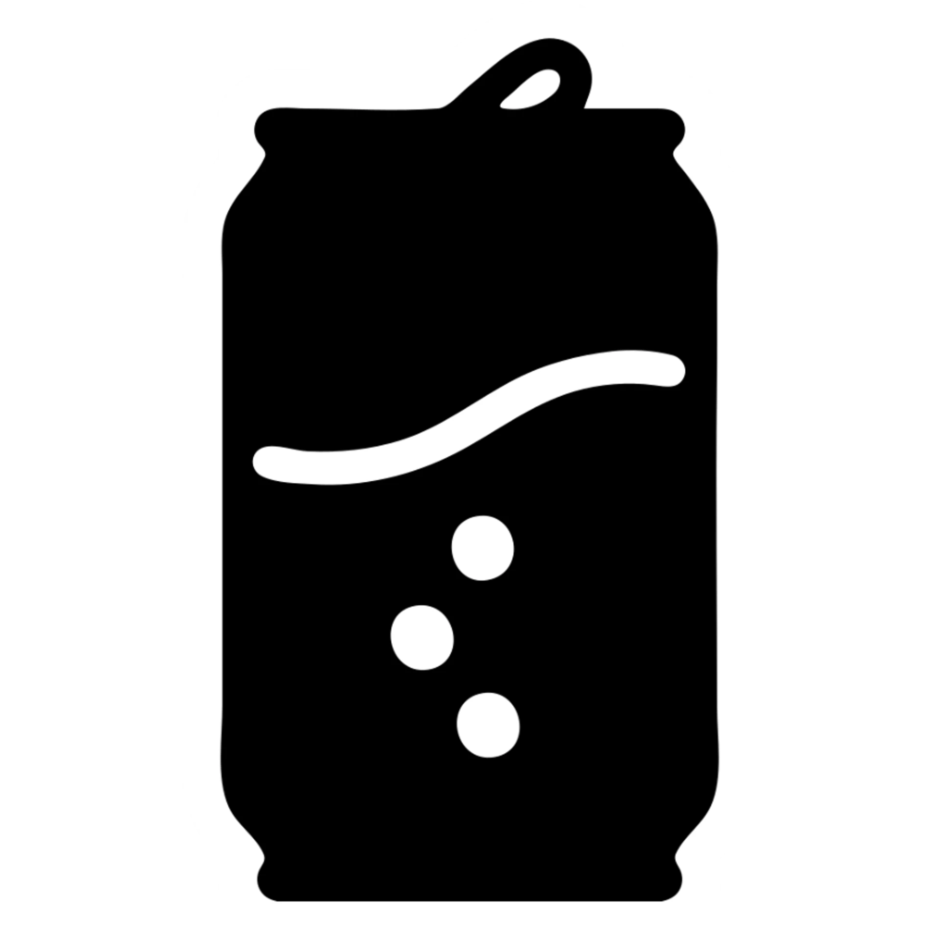 A soda in a metal can sticker