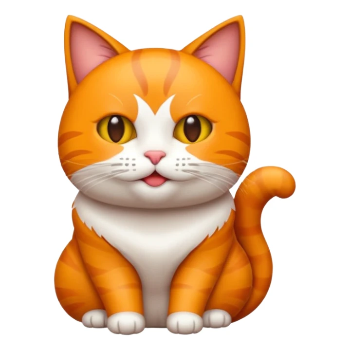 Crie emojis de gato fêmea laranja sticker