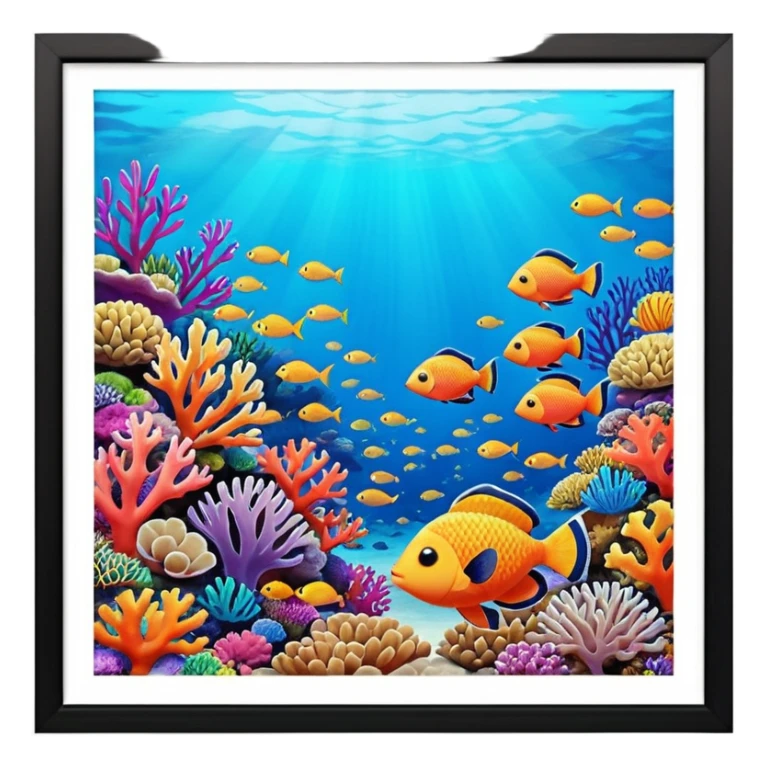 Great barrier Reef image sticker