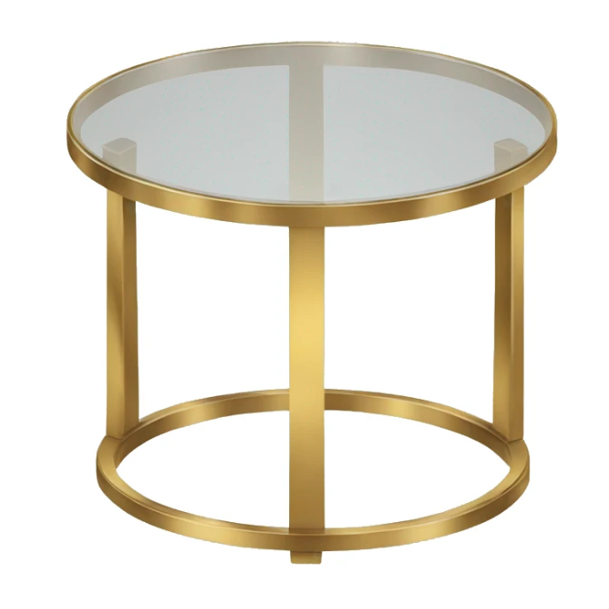 Small-round-Golden-band-glass-coffee-table sticker