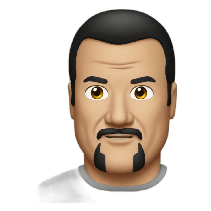 steven-seagal cartoon wearing tee sticker