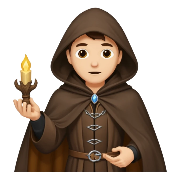 A sorcerer robbing a family sticker