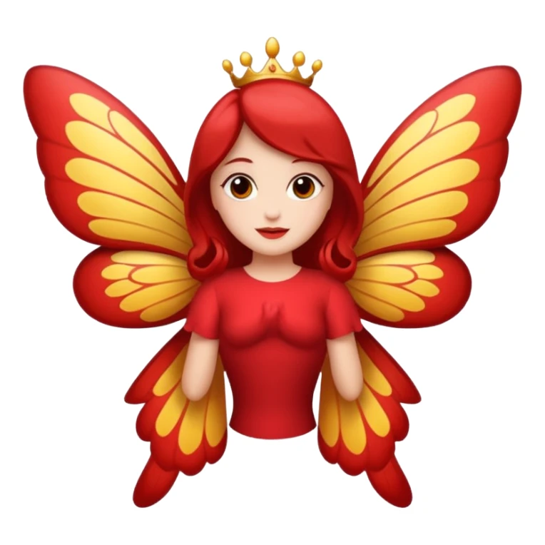 UNA MARIPOSA ROJA, PERO DEBE SER UN ROJO UN POCO CLARO. sticker