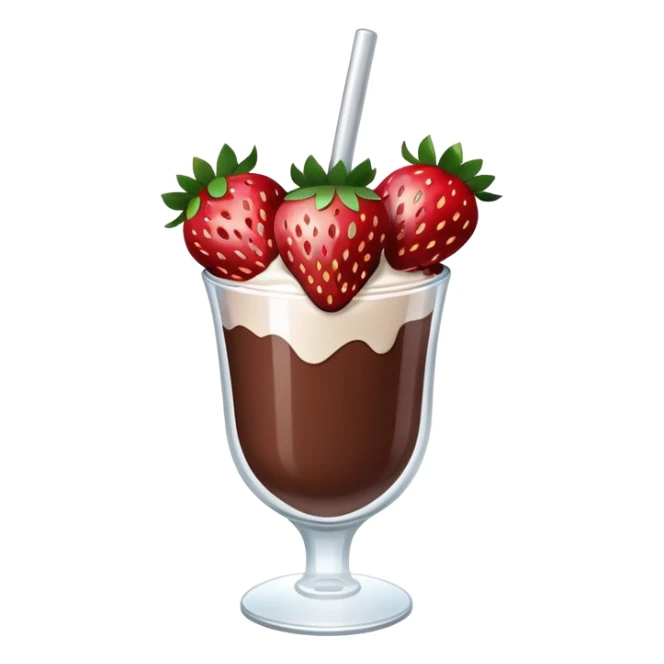 chocolate covered strawberries in a clear glass sticker