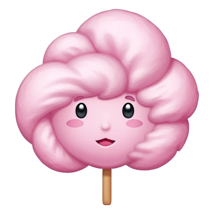 Giant cotton candy bigger than a person's head sticker