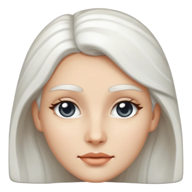 Marble statue of woman face sticker