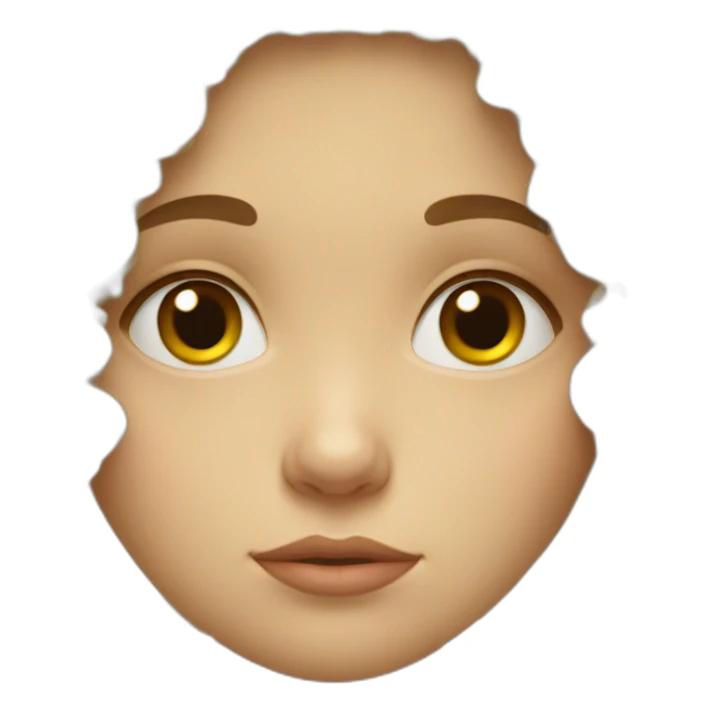 sad curly russian girl sticker