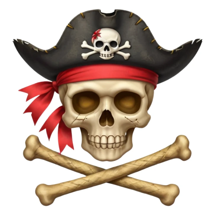 Fait moi ce drapeau a l'identique 🏴‍☠️ et rajoute sur la tête de mort un chapeau de paille avec un file rouge sticker