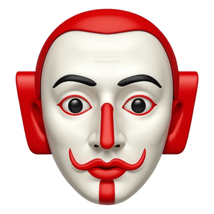 Money Heist, dali mask, reallestic sticker