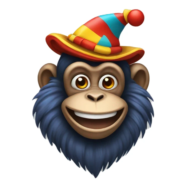Monkey that is clown sticker