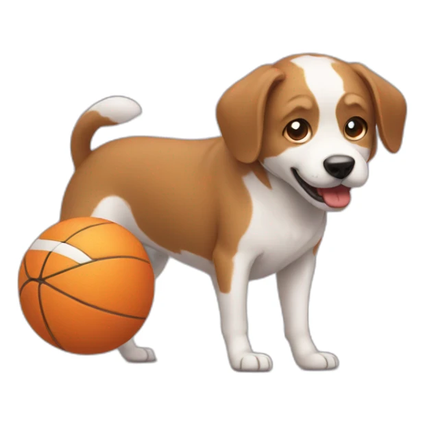 Teen Dog with ball sticker